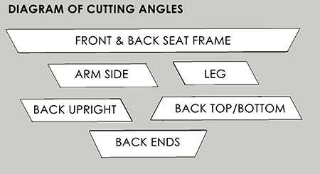 DIY Futon Sleeper Couch diagram