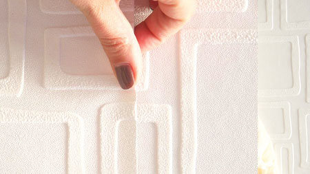 HOME-DZINE | Paintable Wallpaper -  Check that any pattern on the paper is the right side up