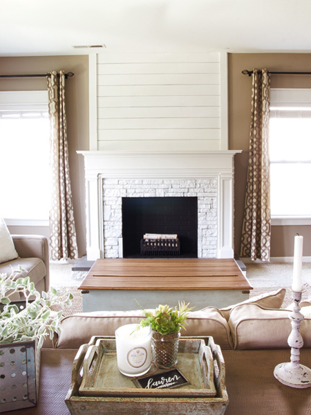 HOME-DZINE - Faux Fireplace Ideas - A fireplace has a way of adding architectural detail to a room and even a non-functional or faux fireplace can add character and be a focal point. We took a look around to find some beautiful examples of a faux fireplace that you can build using locally available materials that can be found at your nearest Builders Warehouse.