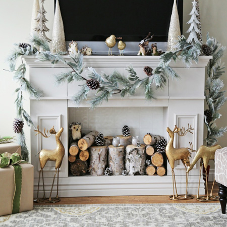 HOME-DZINE - Faux Fireplace Ideas - Ana White has some amazing plans on her website, and the faux fireplace is absolutely gorgeous. I just wish these were in metric and not Imperial measurements. If you like what you see, you can always use a  online conversion to modify the measurements and then plan up with SketchUp Make to make sure everything fits together perfectly.