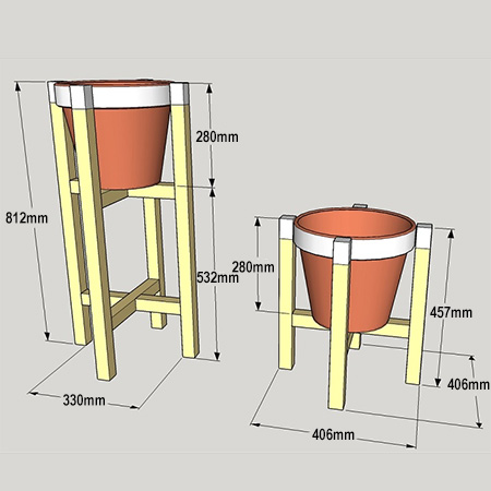Begin by building the cross braces. Set your pockethole jig for 1 1/2"-thick material, and then drill pocket holes at the locations shown in the diagram below.