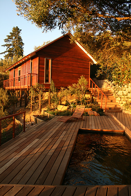 HOME-DZINE | Timber Homes - The foundations of the project innovatively deviate from timber frame construction
