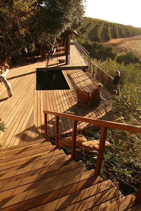 HOME-DZINE | Timber Homes - The exterior of the cabins is cladded in hard-wearing and weather-resistant Eucalyptus marginata