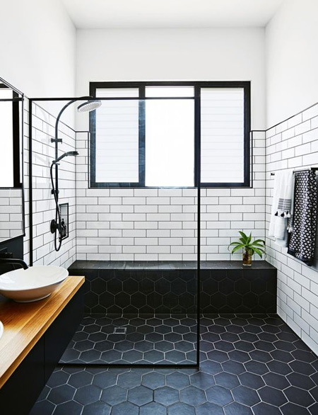Classic Black & White Bathrooms