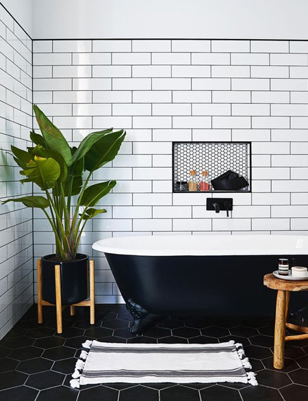 Classic Black & White Bathrooms