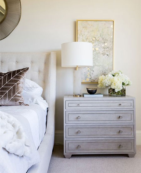 HOME-DZINE | Bedroom Ideas - We spend a lot of time in the bedroom; it's the place where we wake every morning, and the last room we spend time in at the end of each day. Most of us don't give enough attention to this room and yet it won't take much effort to freshen up and add some style. We look at a few designer secrets fr styling the all-essential bedside table or cabinet.