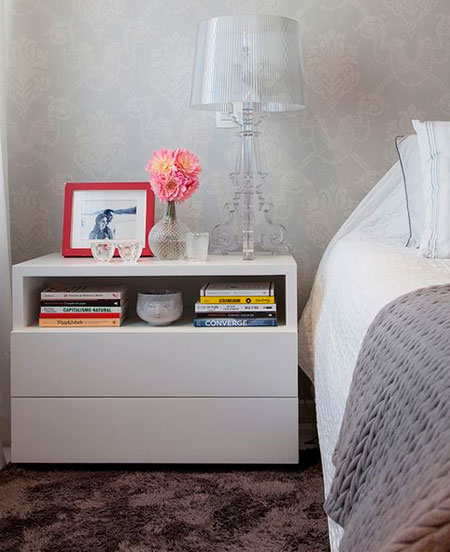 HOME-DZINE | Bedroom Ideas - Reflective materials such as glass, mirror and acrylic, visually disappear into the background and are perfect for a small or compact bedroom.