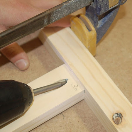 GOOD TO KNOW: Apply wood glue and clamp together while you drive in the screws.