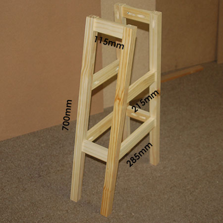 7. All the sections for the base of the plant stand have a 5-degree angle cut at the ends and are assembled using wood glue and a pocket hole jig, coarse-three pocket hole screws and wood glue.