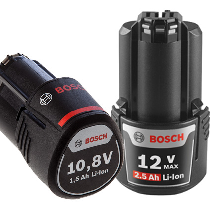 HOME-DZINE - Bosch Tools - 10.8V batteries have been named 12V batteries. The change will not affect battery chargers or existing tools - the battery design is exactly the same.