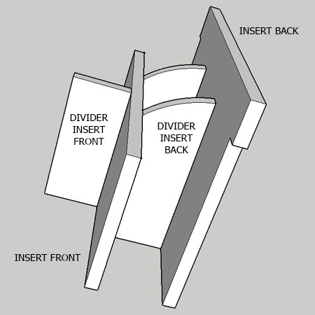 Now you can begin to assemble the insert.