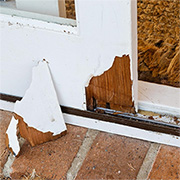 Repair timber sliding door