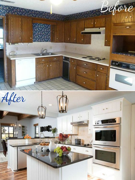 Before And After Kitchen Renovations, Kitchen Cupboards Renovation Ideas