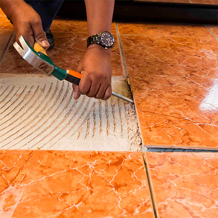 HOME-DZINE | Tiling Tips - Use a hammer and cold chisel, or large screwdriver, to remove any cracked, broken or hollow-sounding tiles. 