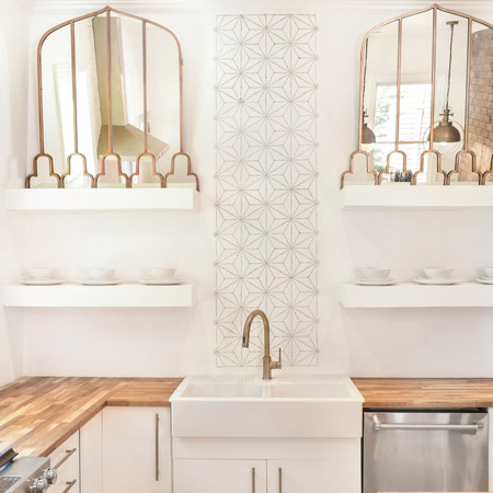 airy and clean kitchen revamp