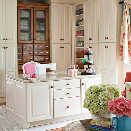 Pretty Makeover for a Sewing Room