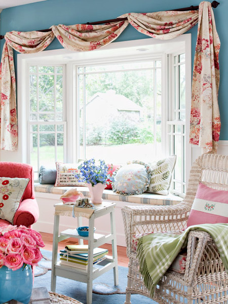 Margaret's handiwork fills the sewing room with personality