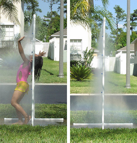 Summer spray fun with PVC pipe