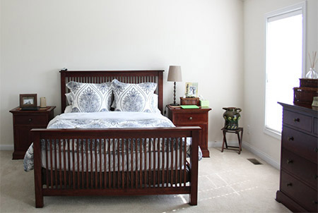 Adding drama to a bedroom - before