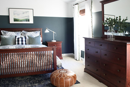 Adding drama to a bedroom