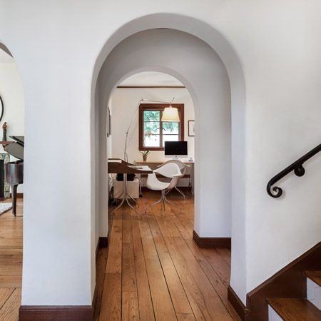 Warm up white interiors