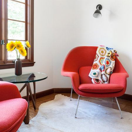 Warm up white interiors