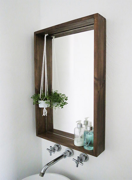 Box Frame Bathroom Mirror