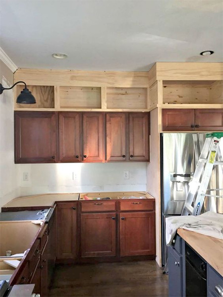 use space on top of kitchen cabinets