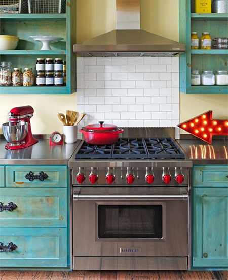 Easy ways to add colour to a kitchen