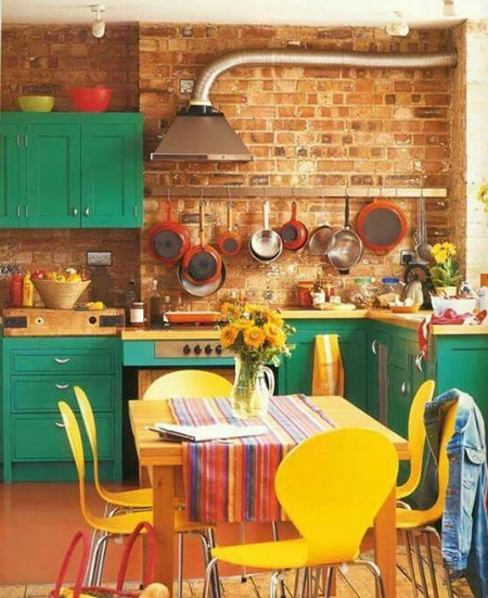 Easy ways to add colour to a kitchen