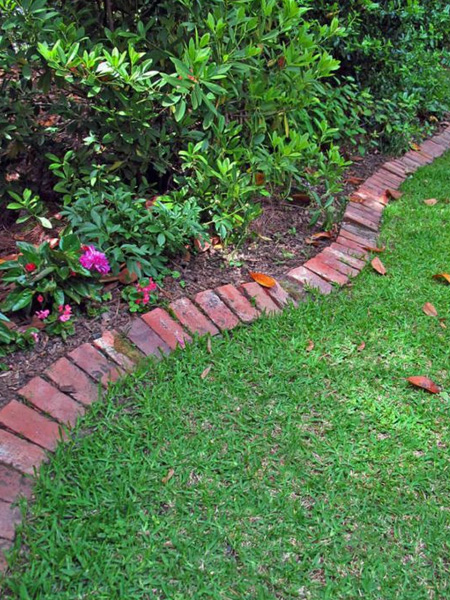 brick edging for garden