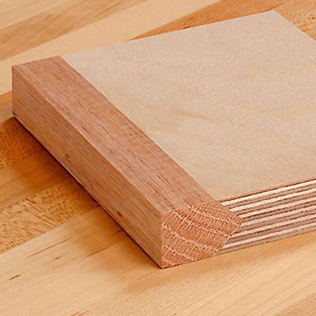 edge plywood with solid wood