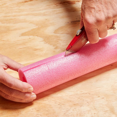 how to cut pool noodle