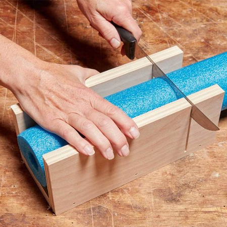 how to cut a pool noodle