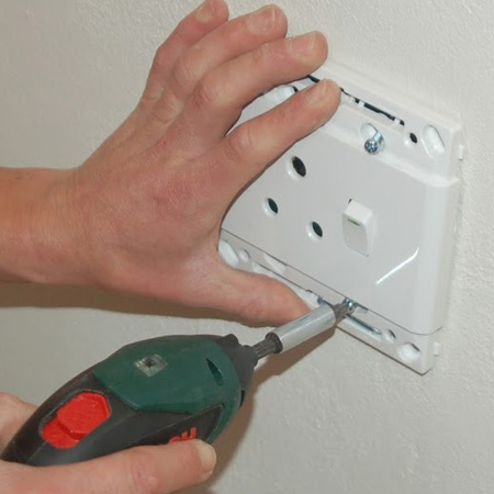 Change light switch or plug covers