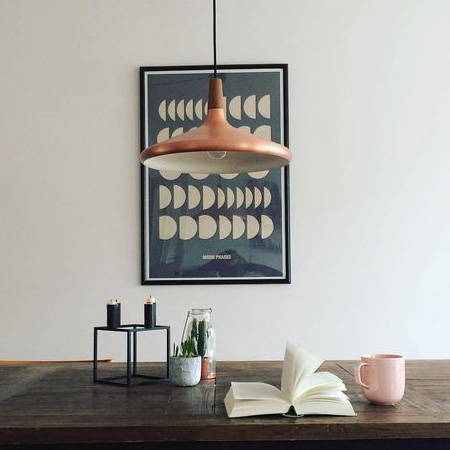 Update your home lighting with copper pendants