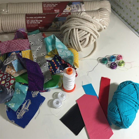 supplies to make a rope basket