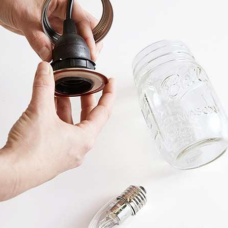 make a bedside hanging lamp