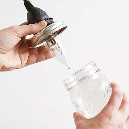 make a bedside hanging lamp