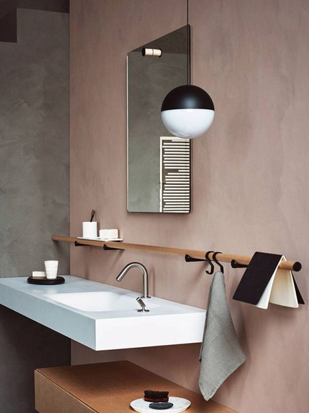trendy pink bathrooms