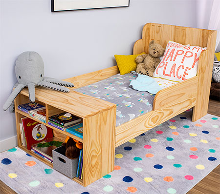diy toddler bed for child transitioning from cot to bed