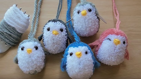 Make Cuddly Baby Penguins from wool scraps