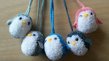 Make Cuddly Baby Penguins from wool scraps