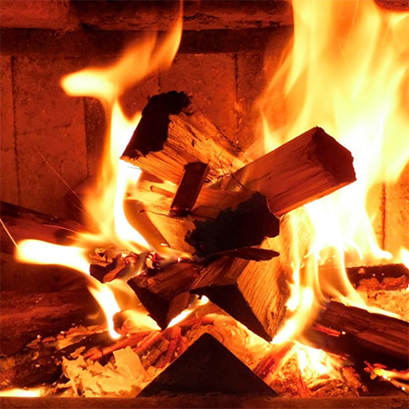 wood burning stove