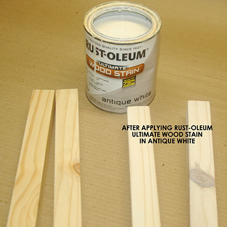 use rust-oleum ultimate wood stain in antique white
