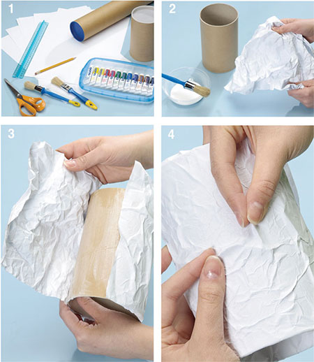 cardboard vases