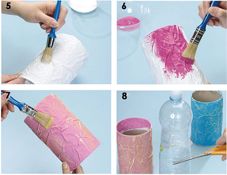cardboard vases