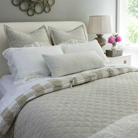 style a bed for guest bedroom