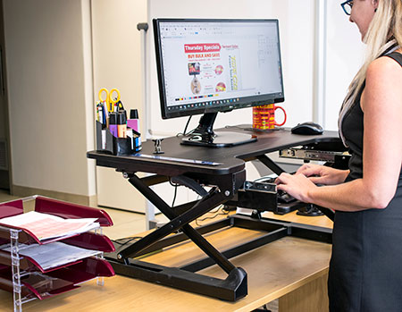 tork craft adjustable desk