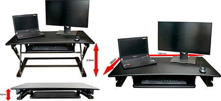 tork craft adjustable standing desk